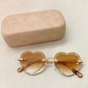 NIB Chloé Scalloped Heart Sunglasses